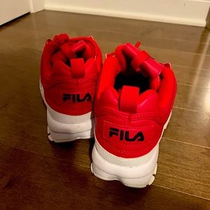red fila sneakers